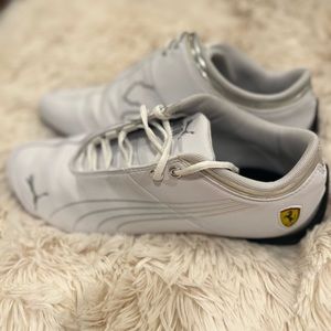 Puma Ferrari white sneakers - men’s size 9.5